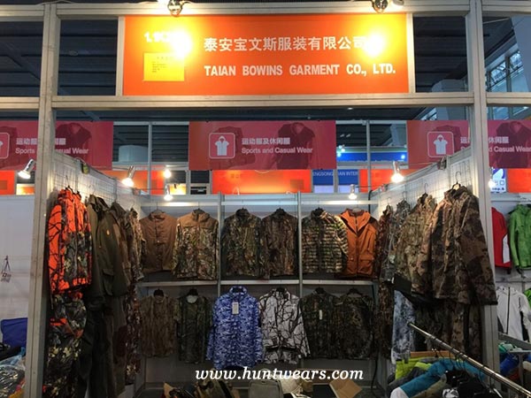 Camo Hunting Clothes Show on the 120th Canton Fair 2016