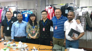 Hunting clothes Group visited Bangladesh Garment Factory