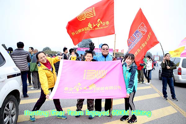 Professional Hunting Clothes Team Enjoyed 60KM Hiking